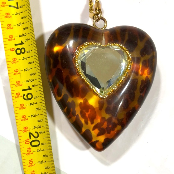 Rare retired X-Large lucite Leopard 🐆 heart ❤️ - Picture 9 of 9